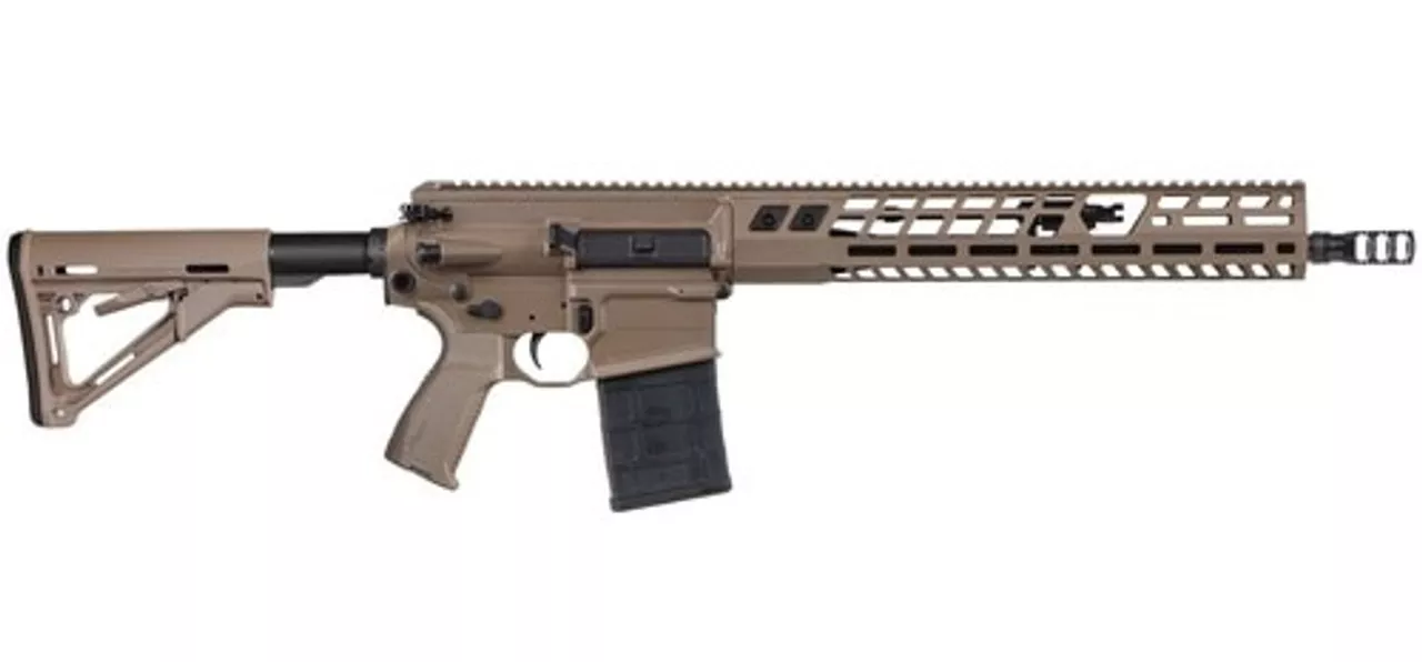 Sig 716 Gen2 7.62mm NATO, 16″ Barrel, DMR, Dark Earth, Keymod Rail, 20rd