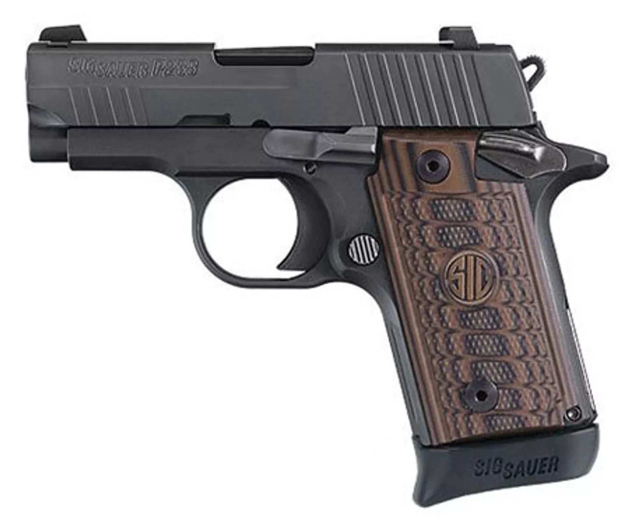 Sig P238 Select, .380 ACP, 2.7″, 7rd, Siglite Night Sights, Black