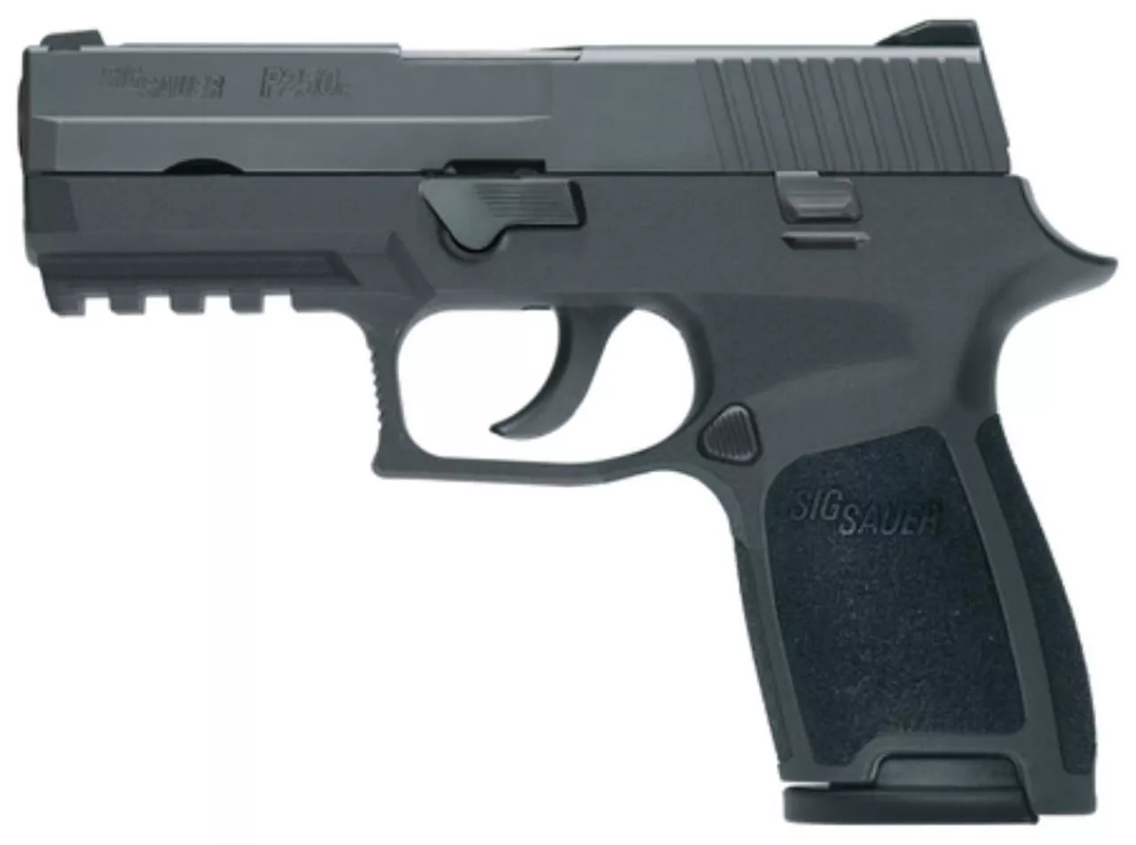 SIG P250 Compact 9MM 3.9 Barrel Contrast Sights Black Nitron Finish 15 Rnd Mag