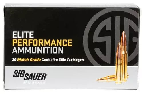 Sig Sauer E3WMM120 Marksman Elite300 Win Mag 190 gr Open Tip Match 20 Per Box/ 25 Case