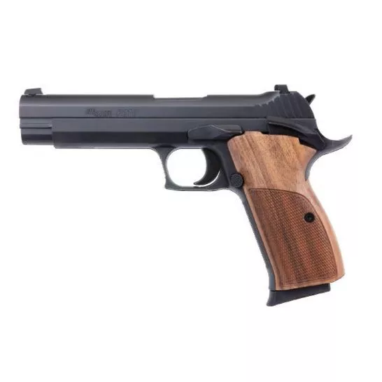 Sig Sauer P210 Standard 9mm Pistol, Black w/ Walnut Grips – 210A-9-B