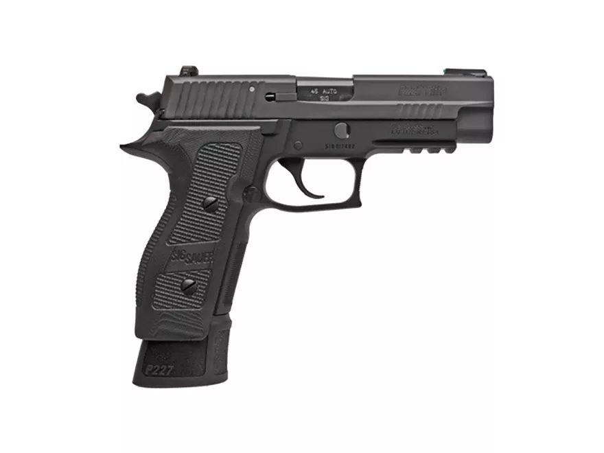 Sig Sauer P227 TACOPS Nitron Black Finish and Truglo Night Sights 45 ACP Pistol 4.4″ Barrel