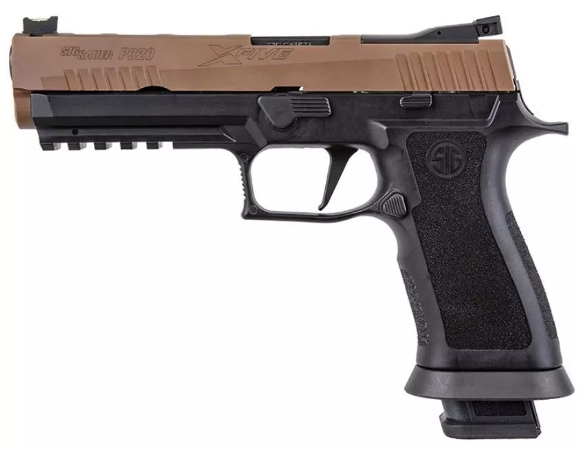 Sig Sauer P320 X-Five 9mm 5″ Coyote Tan 4-21rd Mags