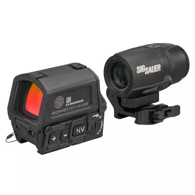 Sig Sauer Romeo8T-AMR and Juliet3 Micro Magnifier Combo with MSAR