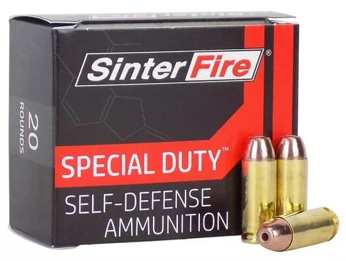 SinterFire Inc SF10125SD Special Duty (SD)10mmAuto 125gr Lead Free Frangible Hollow Point 20 Per Box/10 Case