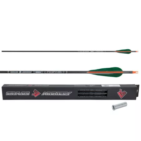 Skylon Frontier ID6.2 carbon arrows with natural feathers