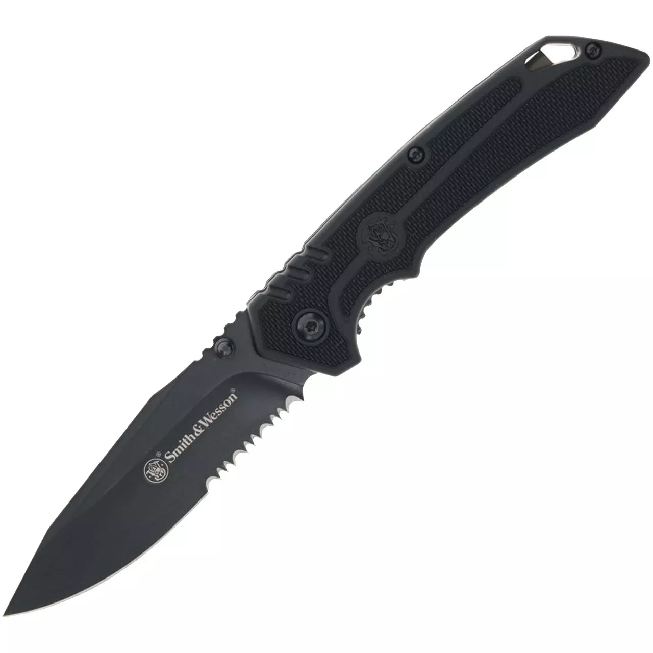 Smith & Wesson 24/7 Crossbar Folding 3.5″ Lock Knife Black Handles