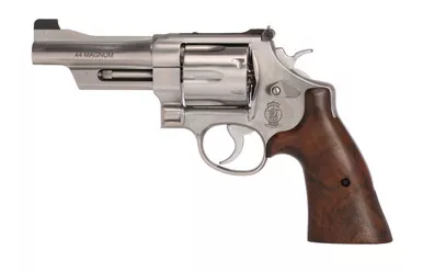 Smith & Wesson 629 Mountain Gun 44 Remington Magnum Revolver 4" Brushed Stainless Steel Barrel 6 Round Walnut Grip