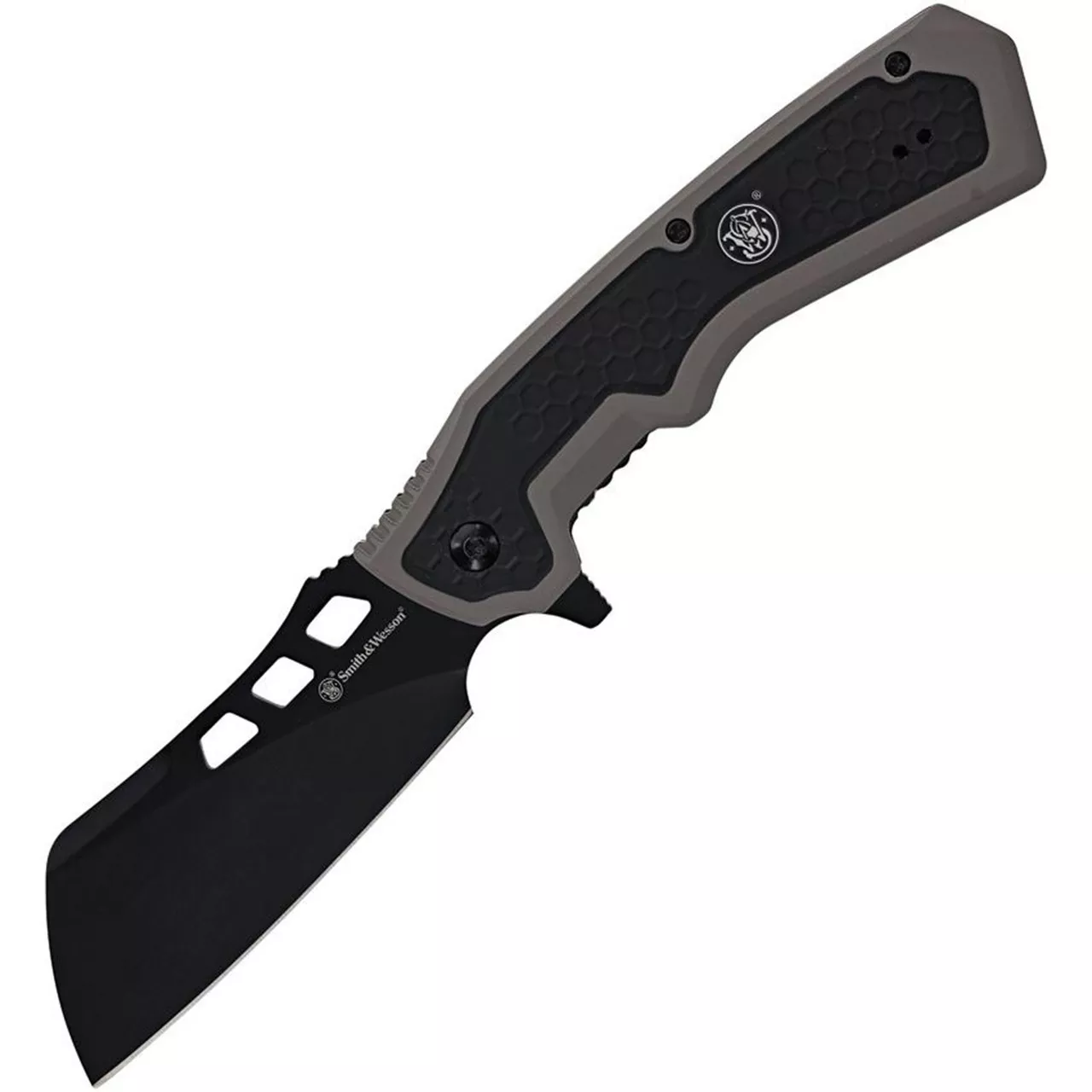Smith & Wesson Assist Open 3.5″ Extract & Evasion Black Linerlock Knife Black/Gray