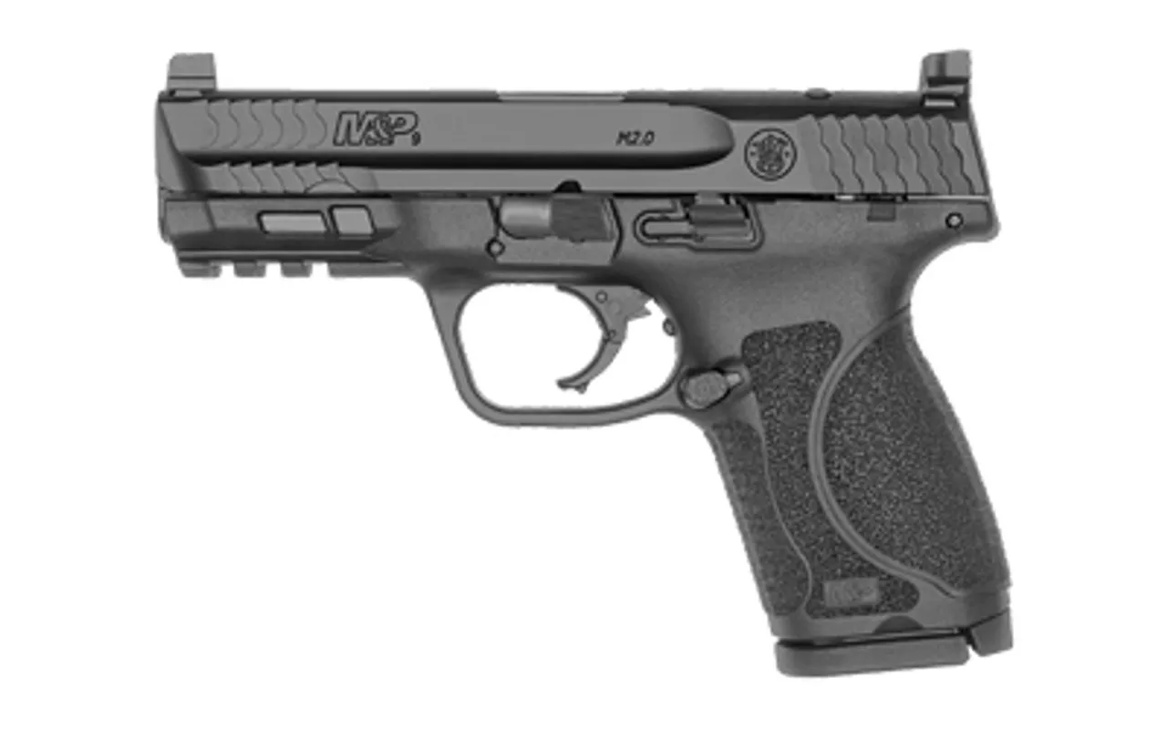 Smith & Wesson M&P9 M2.0 Compact 9mm, 4″ Barrel, Optics Ready, NTS, Black, 15rd