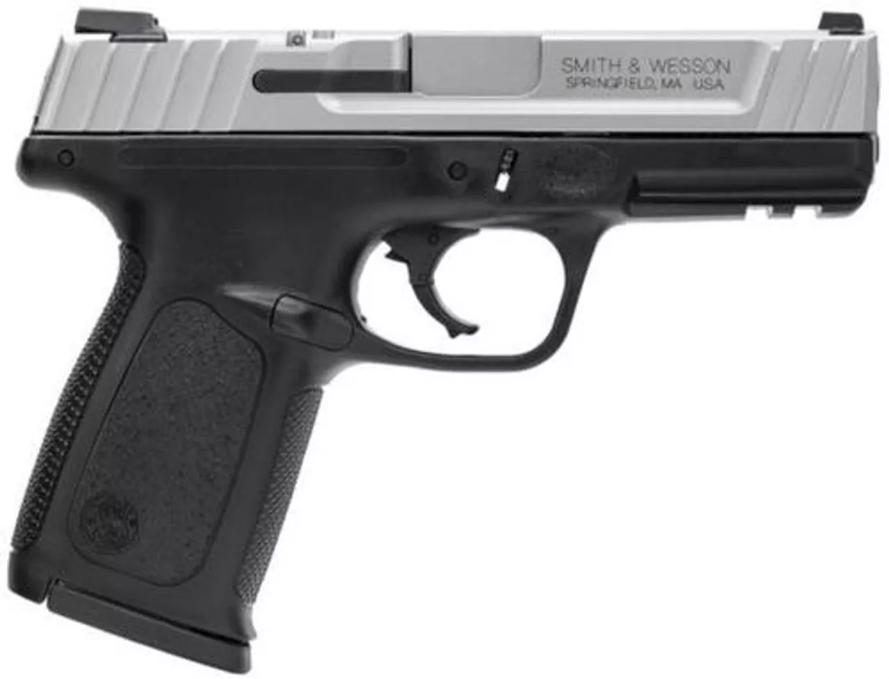 Smith & Wesson SD VE *CA Compliant* 9mm 4″ Barrel, Black Poly Frame/SS Slide, 10rd