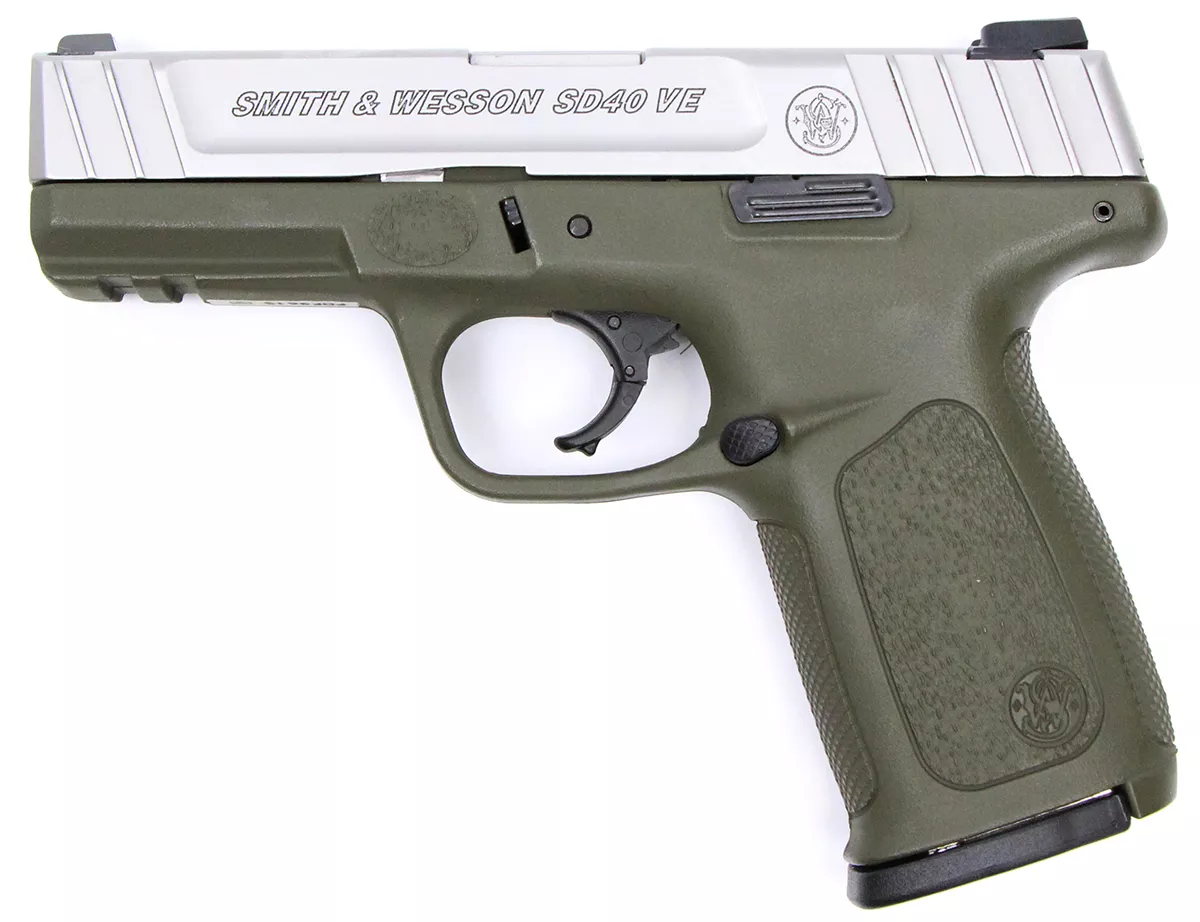 Smith & Wesson SD40 VE OD Green Edition 40 S&W Pistol – Hyatt Custom