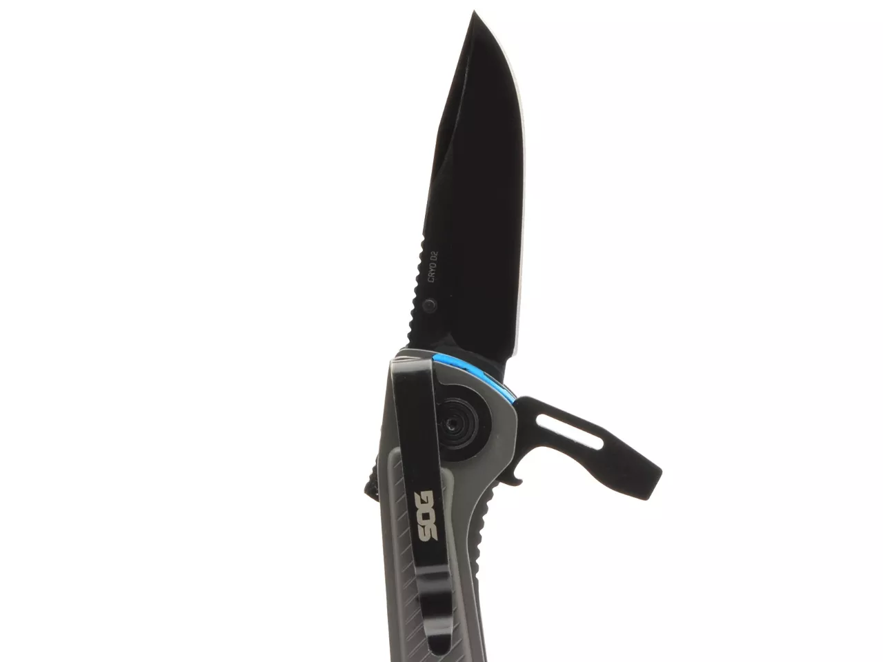 SOG Flash MT – Urban Gray/Cyan, Right, Other, Grey/Electric Blue