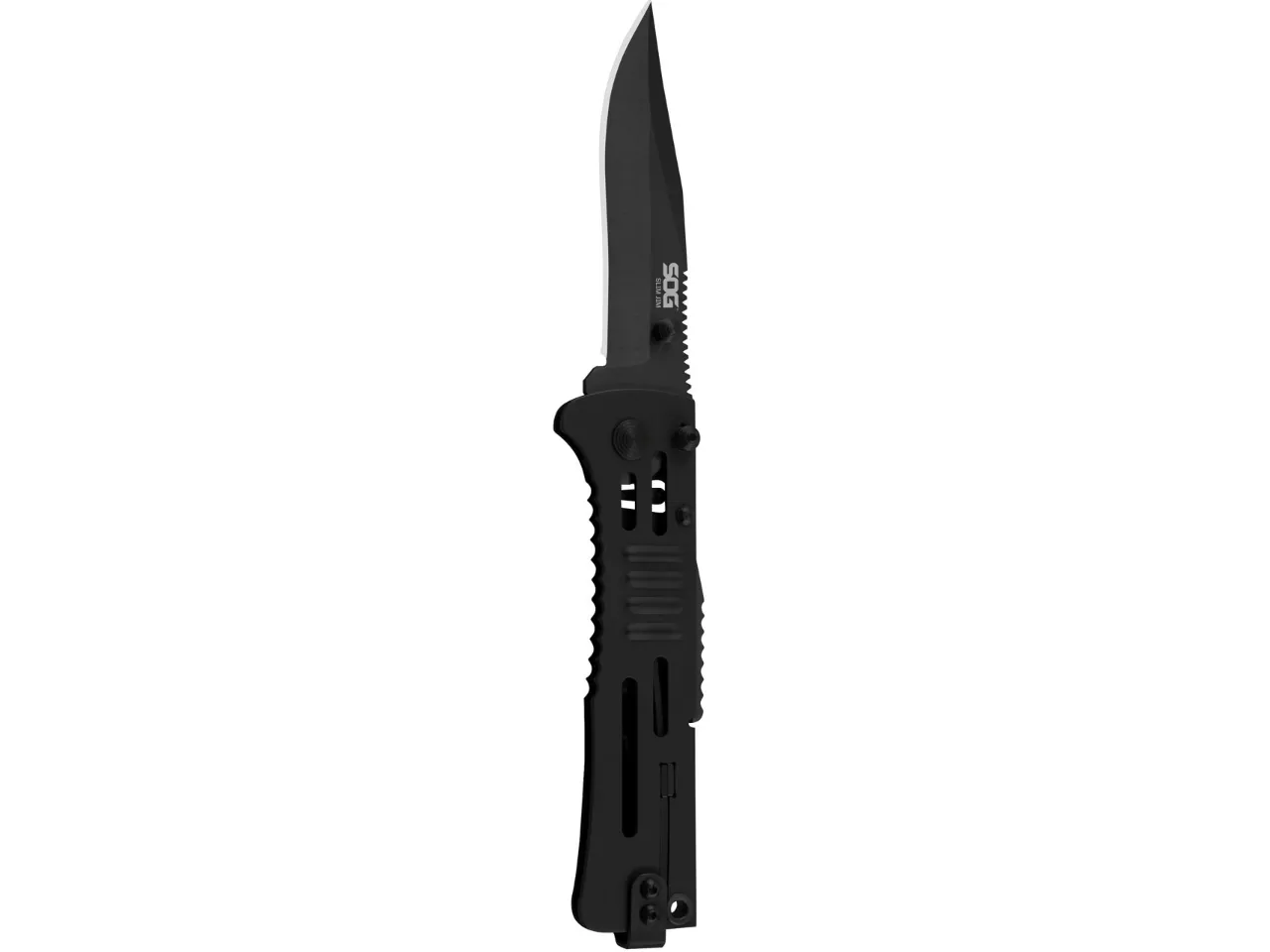 SOG Slimjim – Clip Point, Black, Ambidextrous