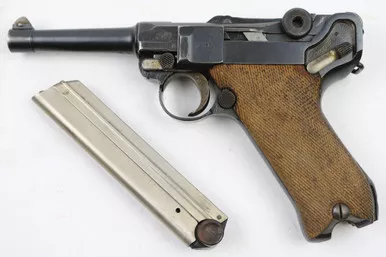 SOLD - 1918 Erfurt Luger - Matching Grips