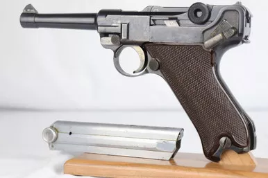 SOLD - 1936 Krieghoff Luger - Matching Magazine