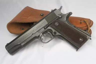 SOLD - 1942 Colt 1911A1 - 1943 Holster