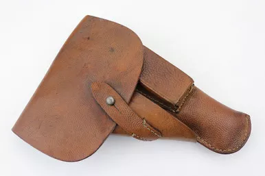 SOLD - 1944 Hi Power Holster - Pebble Grain Leather