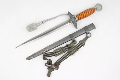 SOLD - 2nd Model Luftwaffe Dagger w/ Portepee & Scabbard