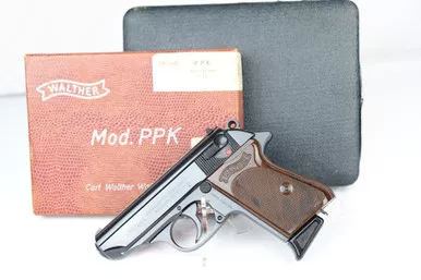SOLD - ANIB 1967 Walther PPK - Matching Box & Presentation Case