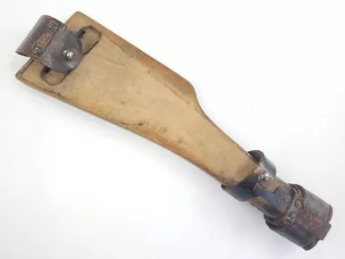 SOLD - Artillery Luger Stock with Leather