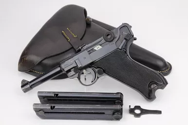SOLD - Beautiful Black Widow Luger Rig - 1941