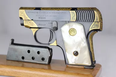 SOLD - Beautiful Gold Damascened Spanish 'Bufalo'
