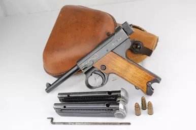 SOLD - Beautiful, Late-War Type 14 Nambu Rig - Two Matching Magazines