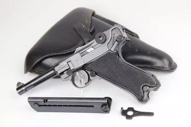 SOLD - Black Widow Mauser Luger Rig (1991 - 11678)