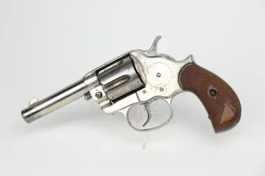 SOLD - Colt Sheriff's Model 1878 Revolver - Factory Letter (Nickel)