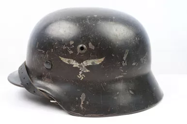 SOLD - Double Decal Luftwaffe German Helmet