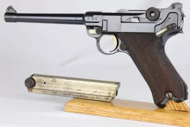 SOLD - DWM Navy Luger - 1908 Variation - Matching Magazine