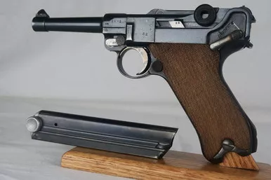 SOLD- DWM Rework Luger with Krieghoff connection?