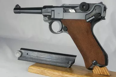 SOLD - Excellent 1941 Police Luger - Matching Magazine