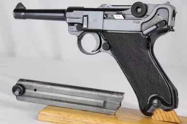 SOLD - Excellent Black Widow Mauser Luger (5242o - 08367)