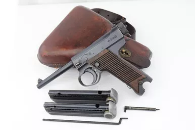 SOLD - Excellent Type 14 Nambu Rig - Two Matching Magazines (38267 - 09440)