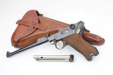 SOLD - Fantastic 1917 DWM Artillery Luger Rig