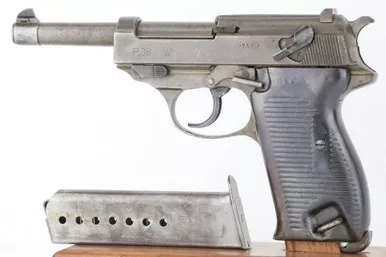 SOLD - French SVW 45 Mauser P.38 - Phosphate with Gray Ghost Grips