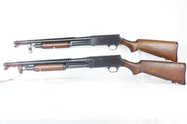 SOLD - Gorgeous, Consecutively Numbered Stevens Trench Shotguns