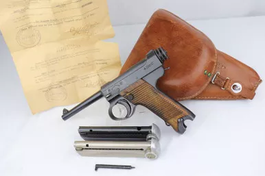 SOLD - Gorgeous Type 14 Nambu Rig - Matching Magazine - Capture Doc