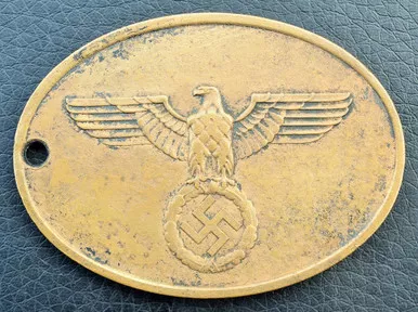 SOLD - Kripo Warrant Disc - Earliest Known!