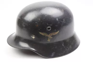 SOLD - Luftwaffe Double Decal M35 Helmet