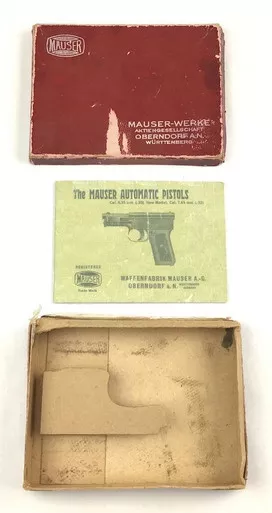 SOLD - Mauser M1910 Box & Manual