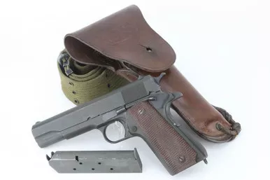 SOLD - Minty 1943 Remington Rand Model 1911A1 Rig