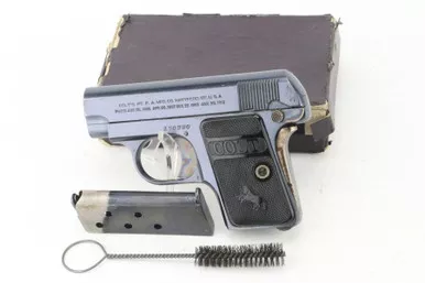 SOLD - Minty, Boxed Colt M1908 Vest Pocket - 1917 Mfg