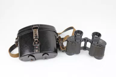 SOLD - Nazi Wehrmacht Binoculars with Case