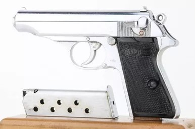 SOLD - Nickel-Plated Waffen Walther PP