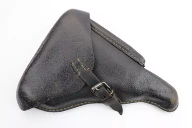 SOLD - Pigskin Leather Luger Holster - 1942 (012020-11)