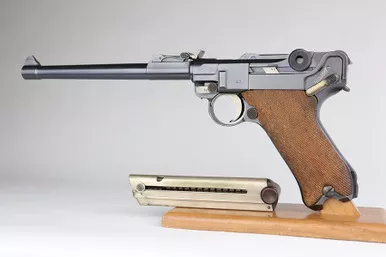 SOLD - Rare Commercial DWM Artillery Luger - AF Stoeger