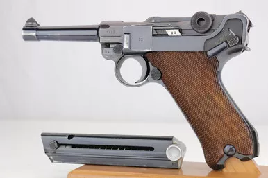 SOLD - Rare, Excellent Police Mauser Luger - Matching Magazine